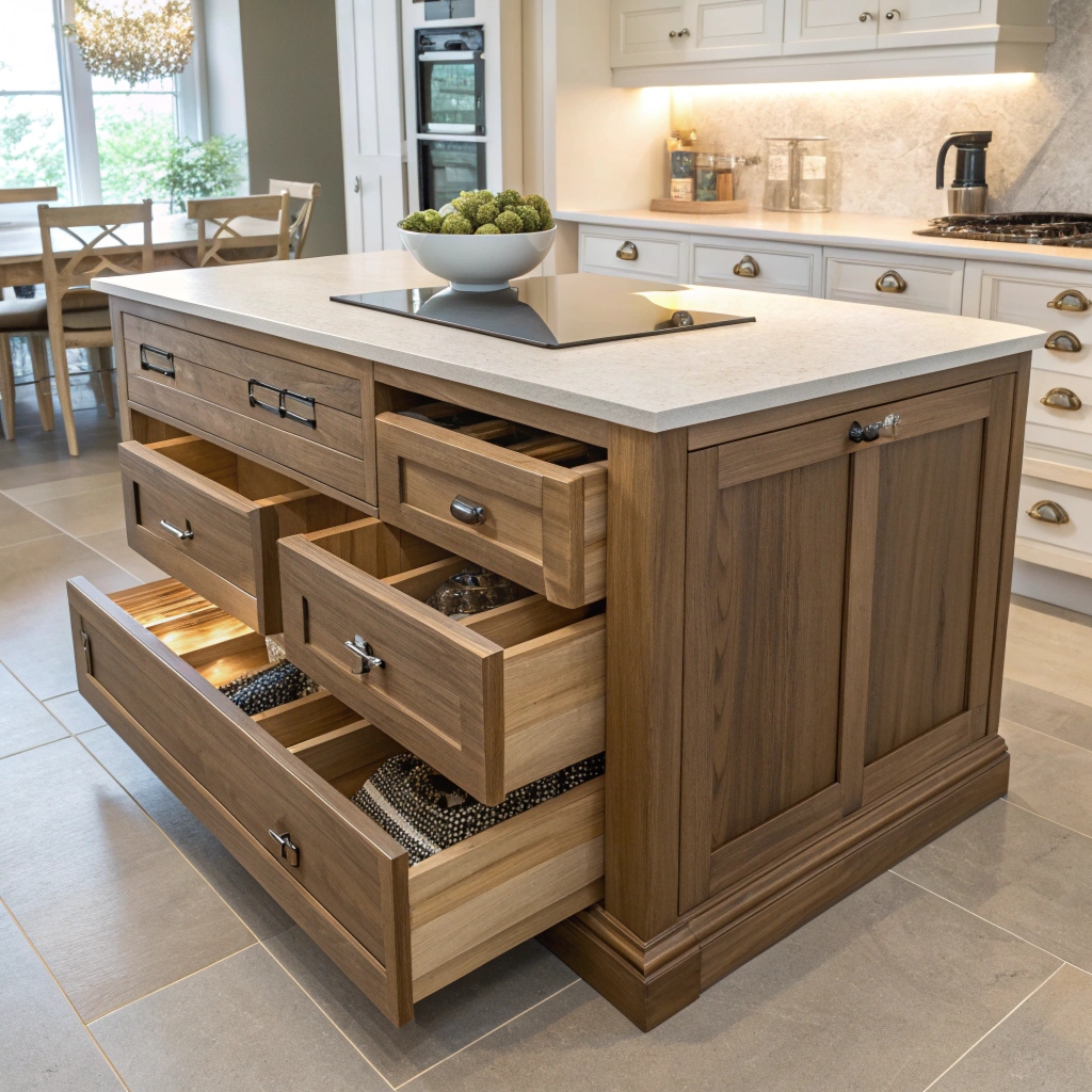 Custom wardrobe with frame and panel doors